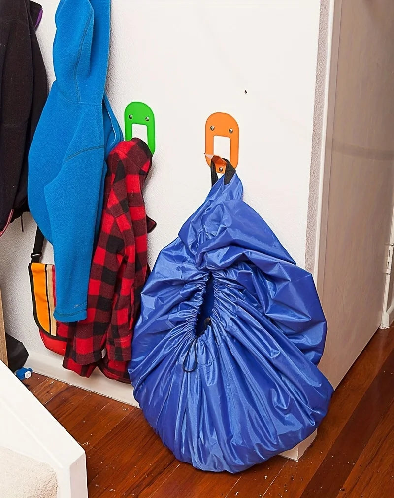 2-in-1 Toy Organizer and Play Mat – Foldable, Travel-Friendly Storage