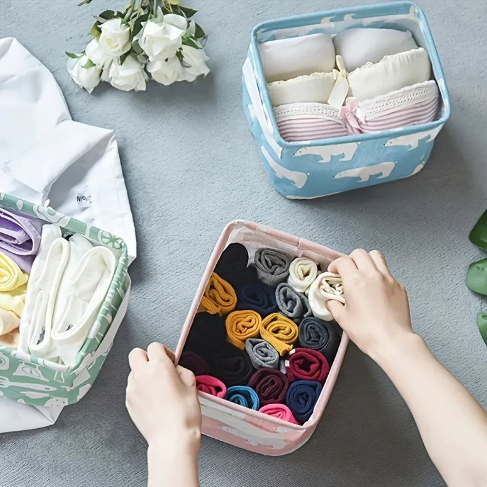 Limited Time Only: Mix and Match- Buy 5 and get $6 OFF. Mini Cotton & Linen Storage Basket