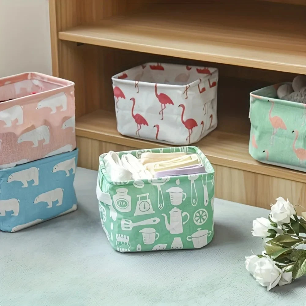 Limited Time Only: Mix and Match- Buy 5 and get $6 OFF. Mini Cotton & Linen Storage Basket