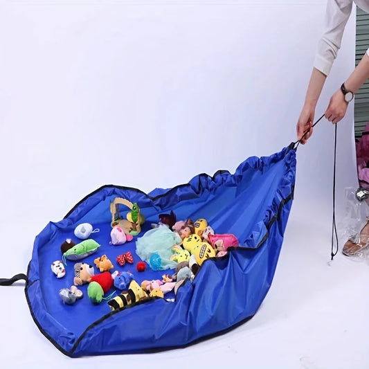 2-in-1 Toy Organizer and Play Mat – Foldable, Travel-Friendly Storage
