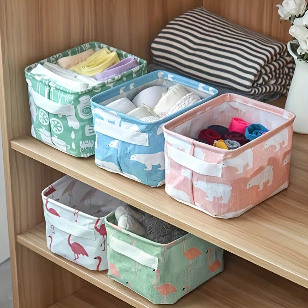 Limited Time Only: Mix and Match- Buy 5 and get $6 OFF. Mini Cotton & Linen Storage Basket