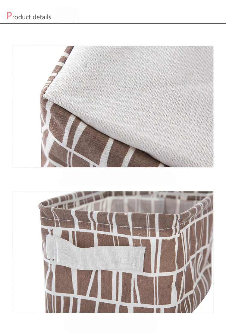 Limited Time Only: Mix and Match- Buy 5 and get $6 OFF. Mini Cotton & Linen Storage Basket